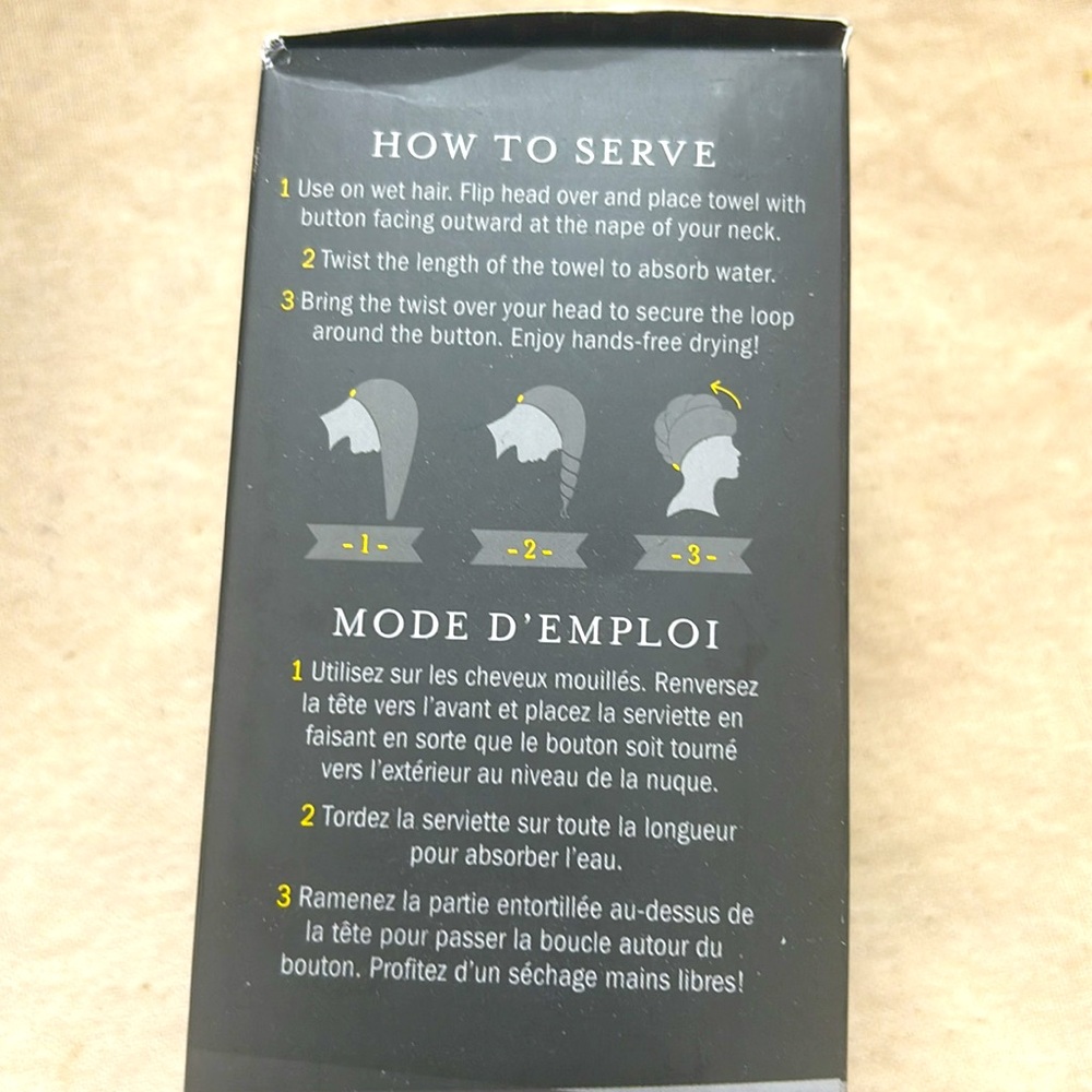Drybar Dry Martini Microfiber Hair Wrap Towel Turban Curly - Picture 5 of 6